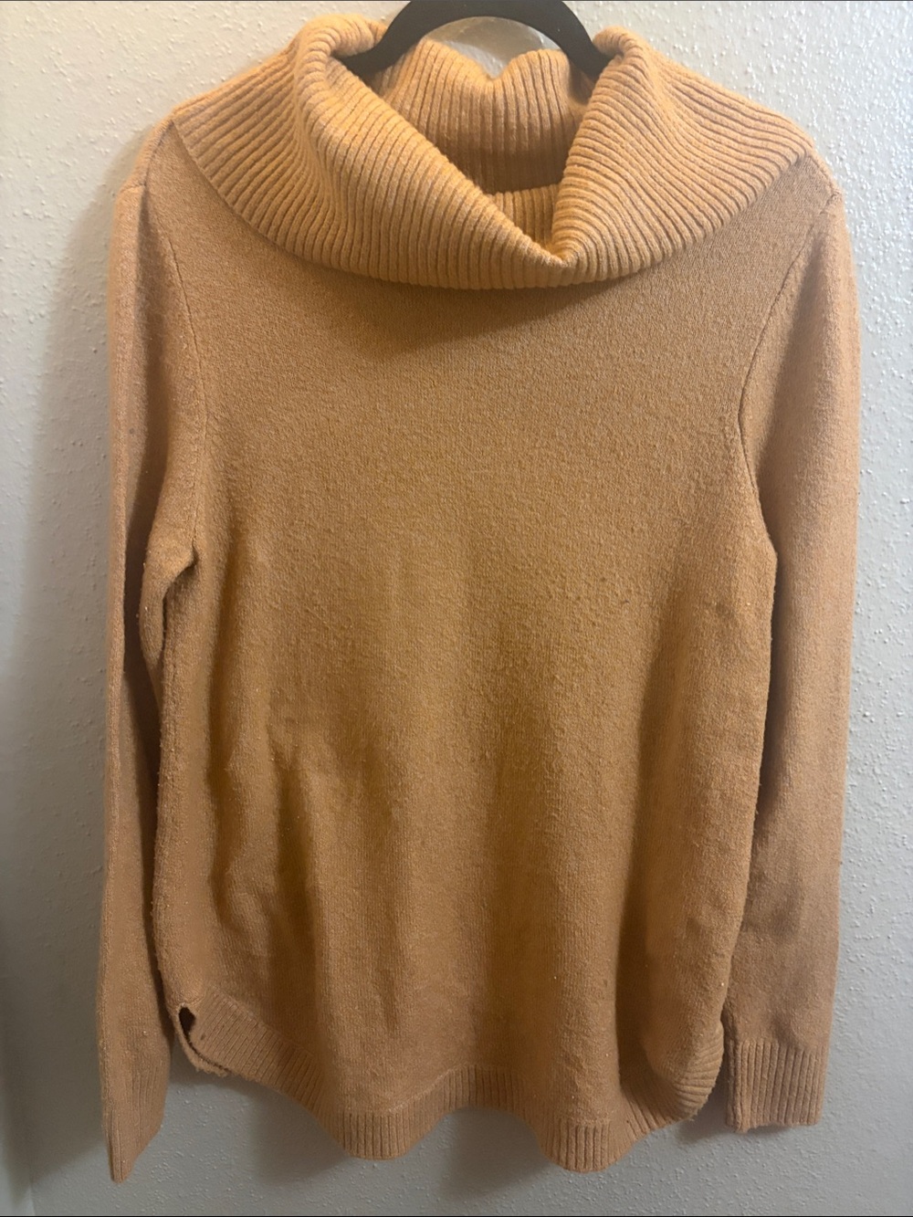Cozy Cowl Neck Sweater in Camel